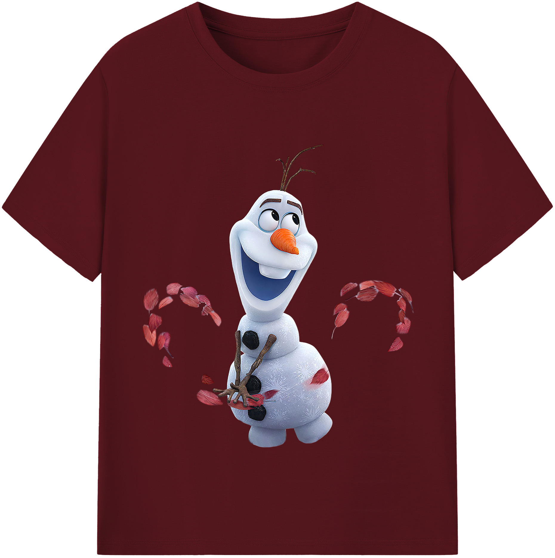（画像用） アナと雪の女王 アンナ エルサ Frozen Anna Elsa 綿100％半袖Tシャツ（フロントプリント）
